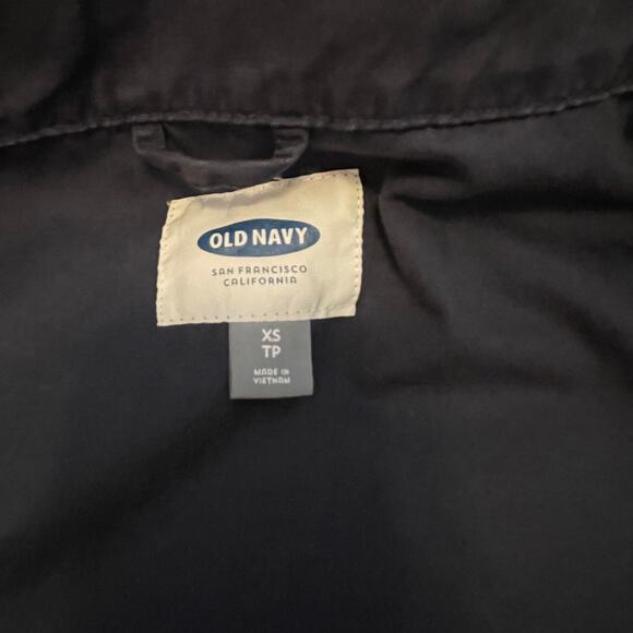 Old Navy Blue Zip Up Windbreaker Field Jacket Women's Extra Small - Picture 10 of 13